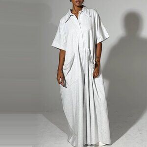 Akira She’s Rich Oversized Cotton Wide Leg Jumpsuit